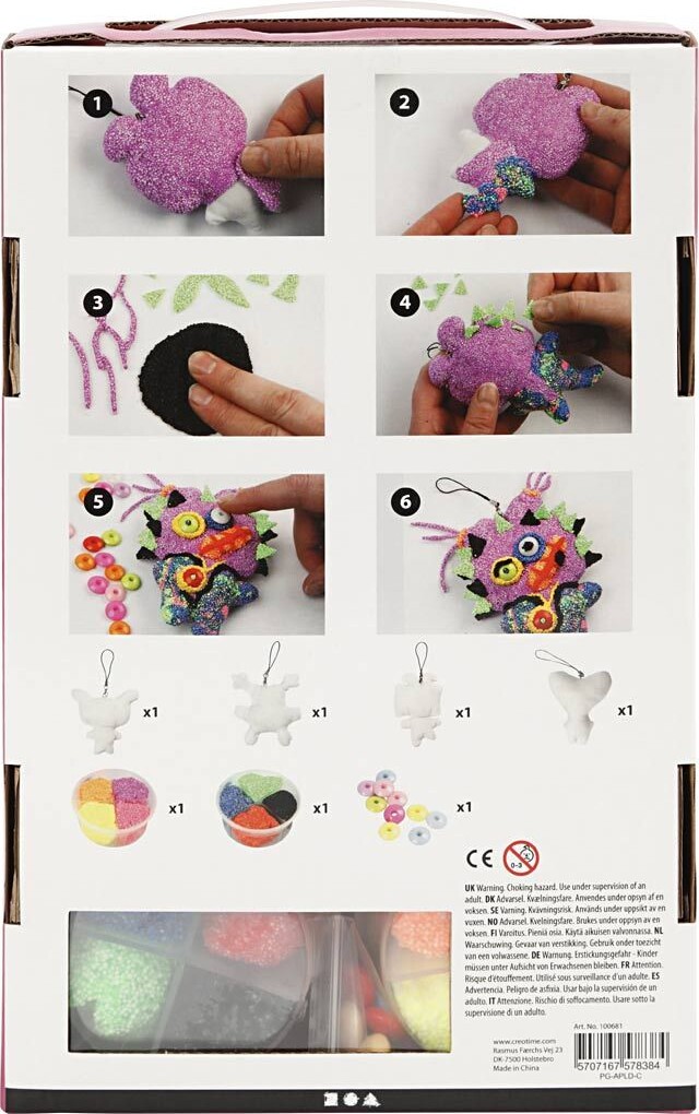 Foam Clay - Ugly Monsters Modellervoks Diy Sæt