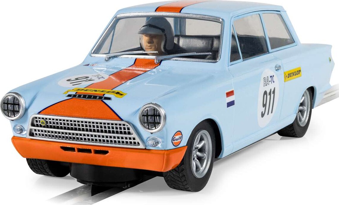 Scalextric C4669 - Ford Lotus Cortina Bil - Gulf Edition - 1 32