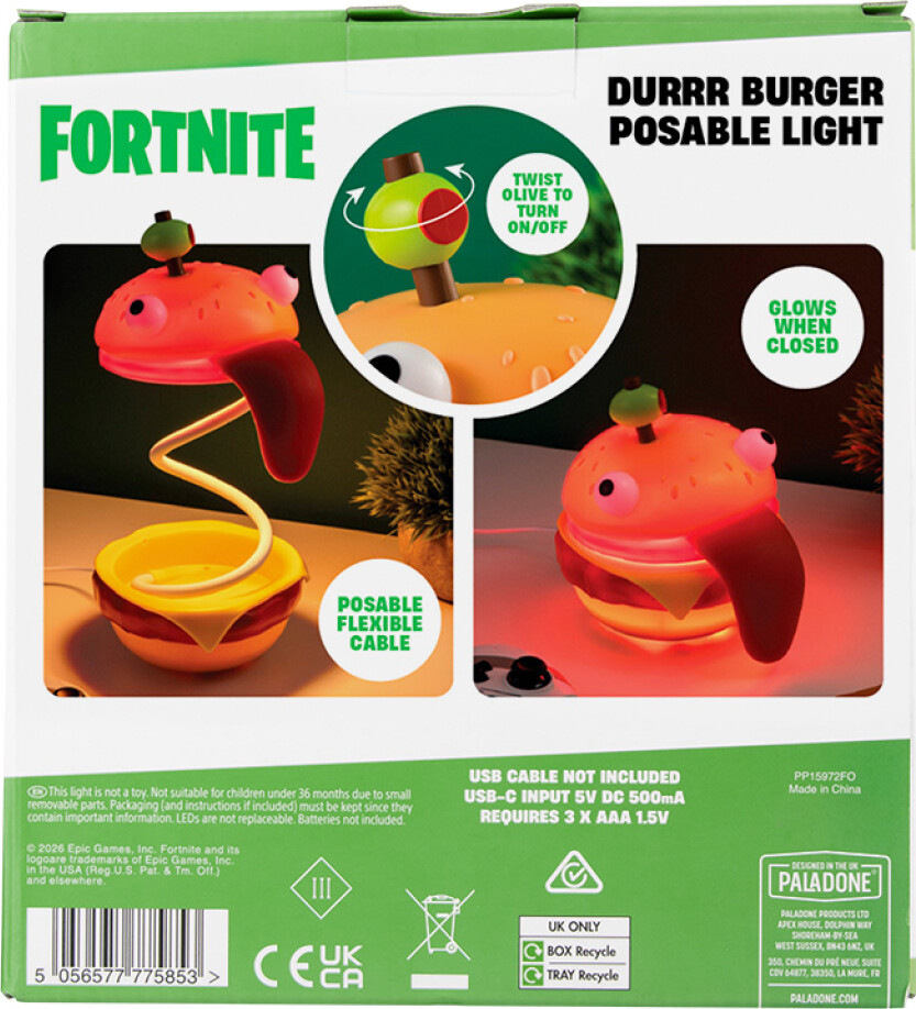 Fortnite - Durrr Burger Posable Light
