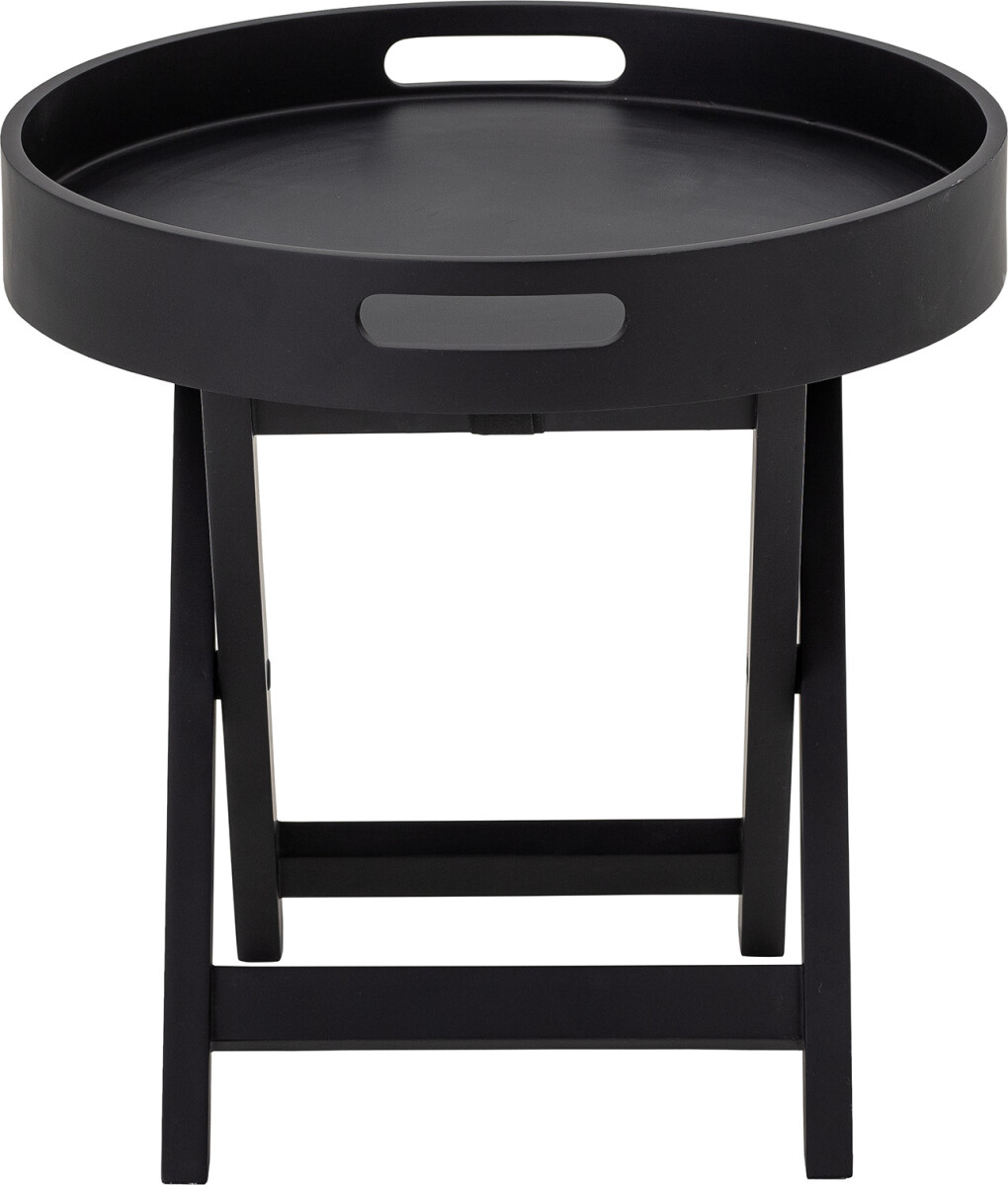 Bloomingville - Freya Bakkebord - Sort - Gummitræ - Rundt