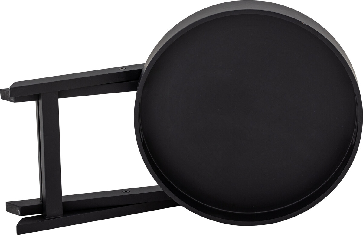 Bloomingville - Freya Bakkebord - Sort - Gummitræ - Rundt