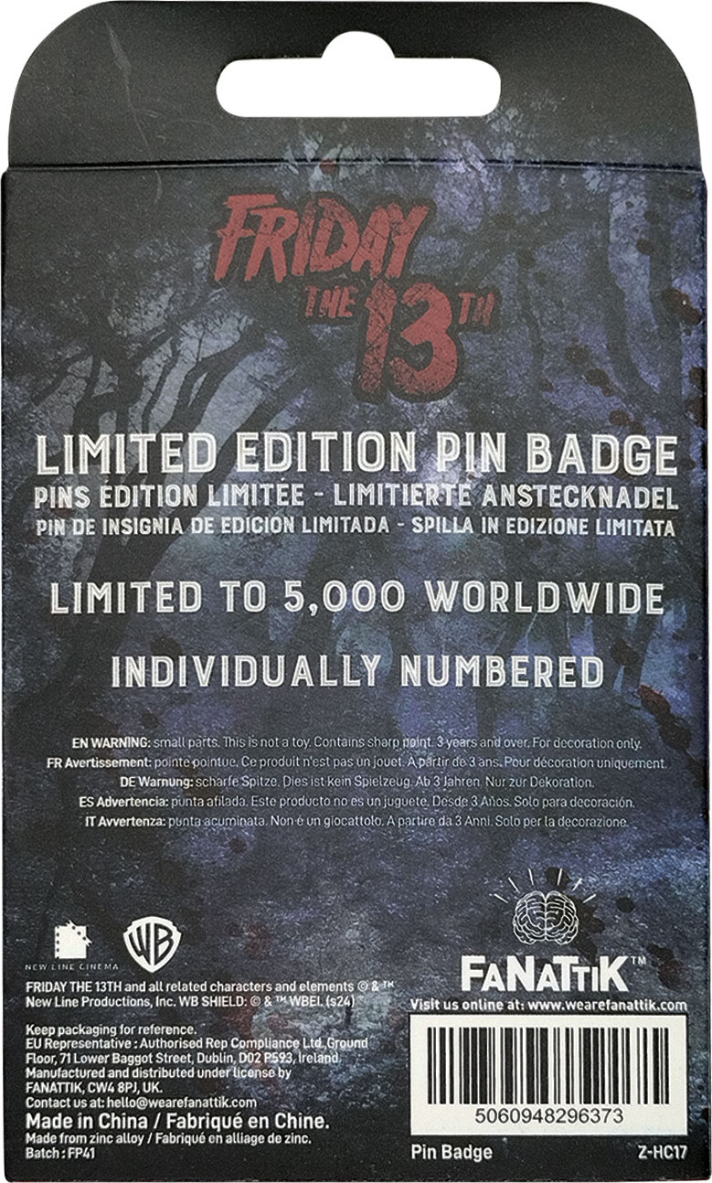 Friday 13Th Pin Badge Set
