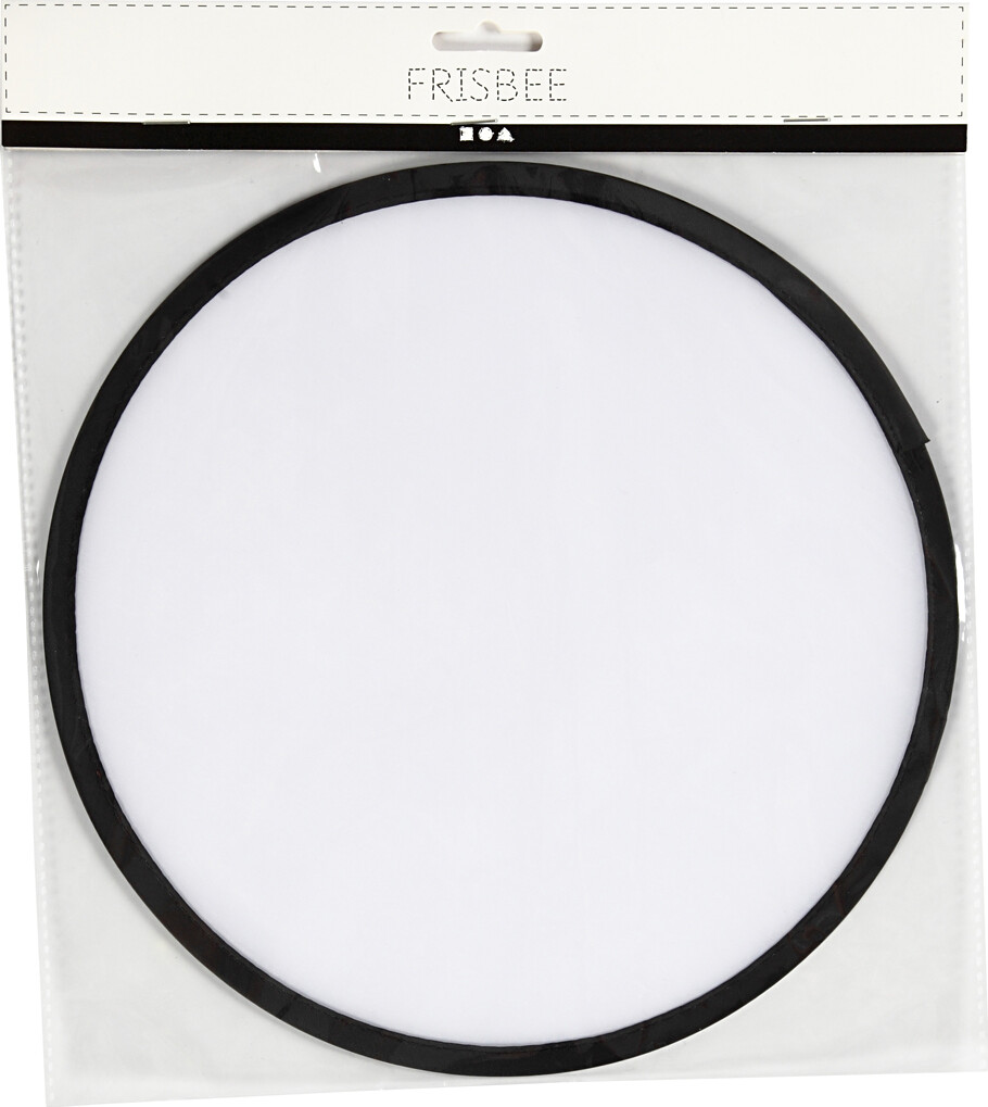 Frisbee Til Børn - Mal Selv - Uden Motiv - Ø 25 Cm - Hvid