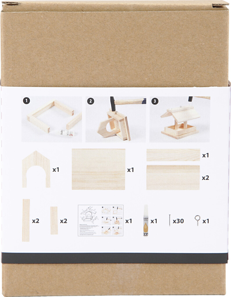 Fuglefoderhus - H 12 5 Cm - D 14 5 Cm - B 11 5 Cm - 1 Stk