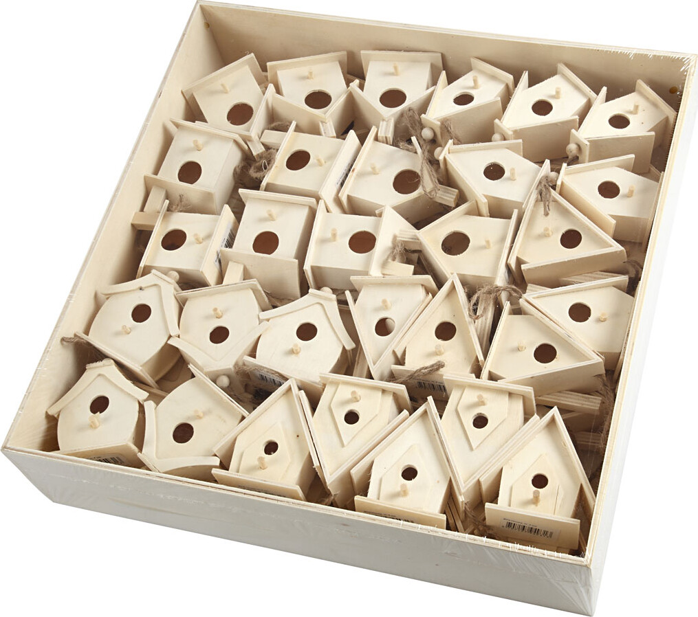 Fuglehuse - H 7 Cm - 6X10 Stk