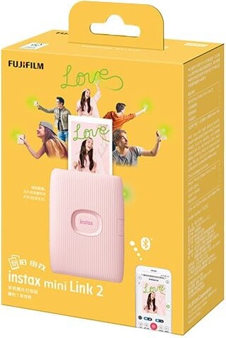Fujifilm - Instax Mini Link 2 Smartphone Polaroid Printer - Lyserød