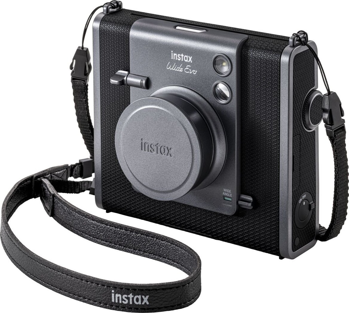 Fuji - Instax Wide Evo Black Hybrid Camera