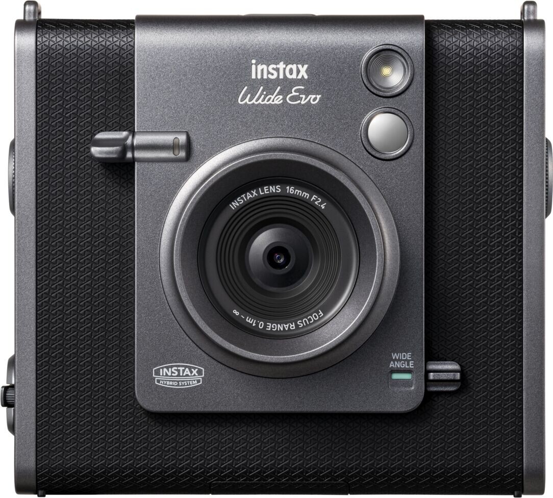 Fuji - Instax Wide Evo Black Hybrid Camera
