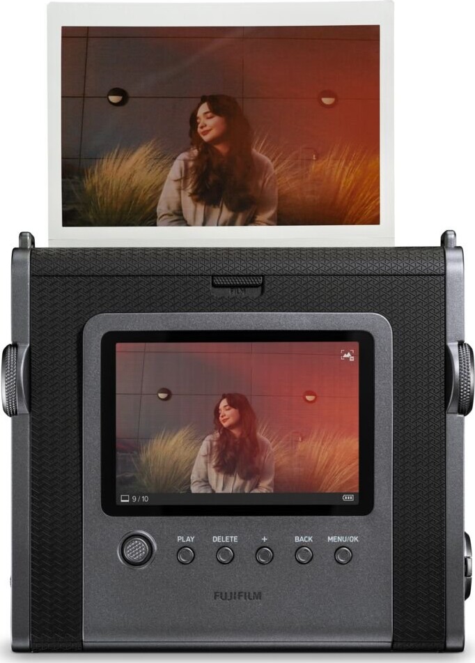 Fuji - Instax Wide Evo Black Hybrid Camera