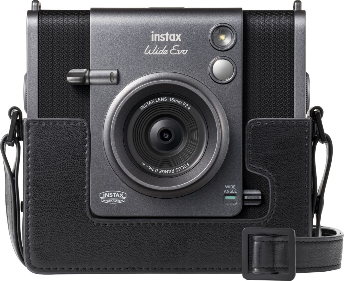 Fuji - Instax Wide Evo Black Hybrid Camera