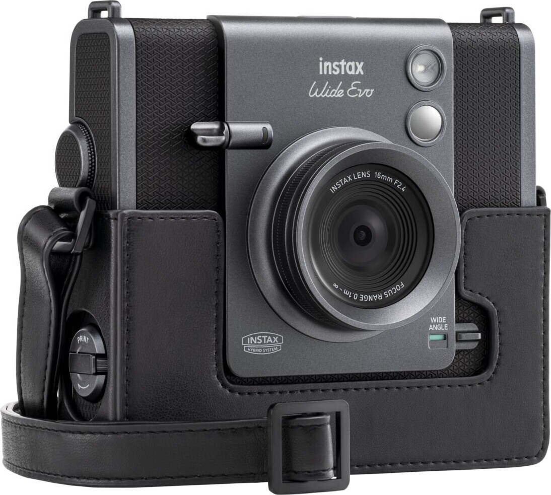 Fuji - Instax Wide Evo Black Hybrid Camera