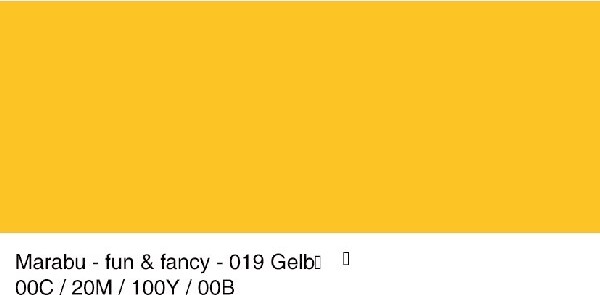 Marabu - Fun Fancy - Vinduesmaling - 80 Ml - Gul