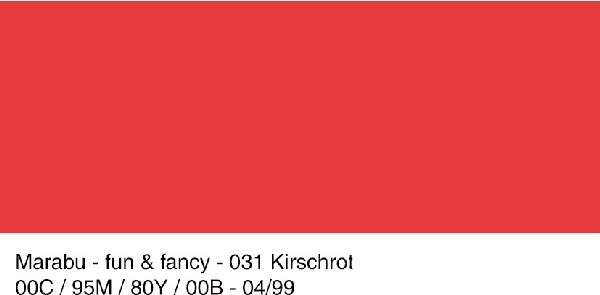 Marabu - Fun Fancy - Vinduesmaling - 80 Ml - Kirsebærrød