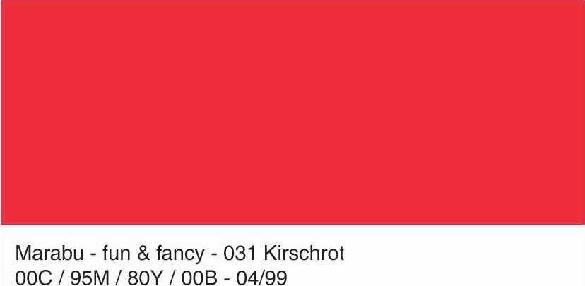 Marabu - Fun Fancy - Vinduesmaling - 80 Ml - Kirsebærrød