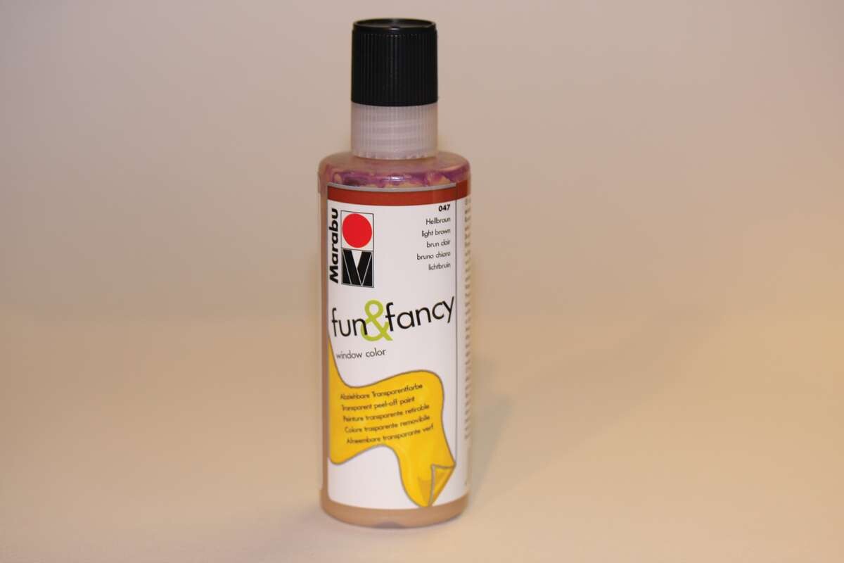 Marabu - Fun Fancy - Vinduesmaling - 80 Ml - Lys Brun
