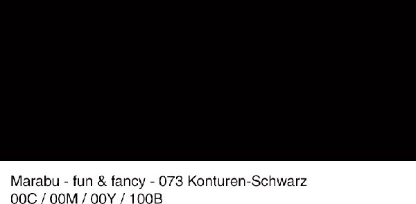 Marabu - Fun Fancy - Vinduesmaling - 80 Ml - Kontur Sort