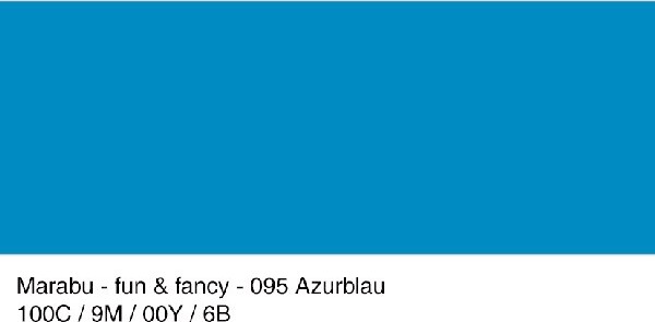 Marabu - Window Color - Fun Fancy - 80 Ml - 095 Azurblå