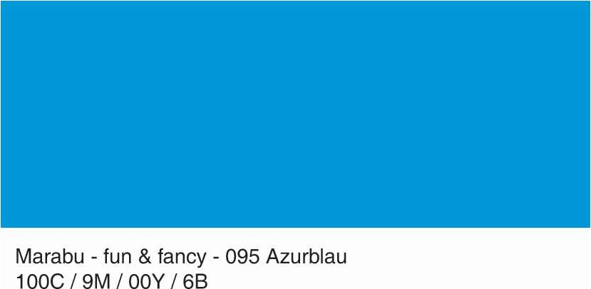 Marabu - Window Color - Fun Fancy - 80 Ml - 095 Azurblå