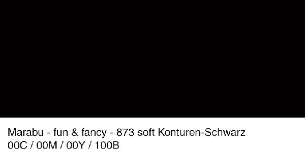 Marabu - Fun Fancy - Vinduesmaling - 80 Ml - Kontur Sort Soft