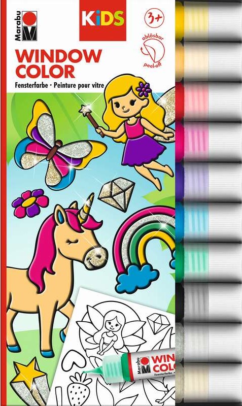 Marabu - Window Color - Fun Fancy Vinduesmaling - Fe Motiver