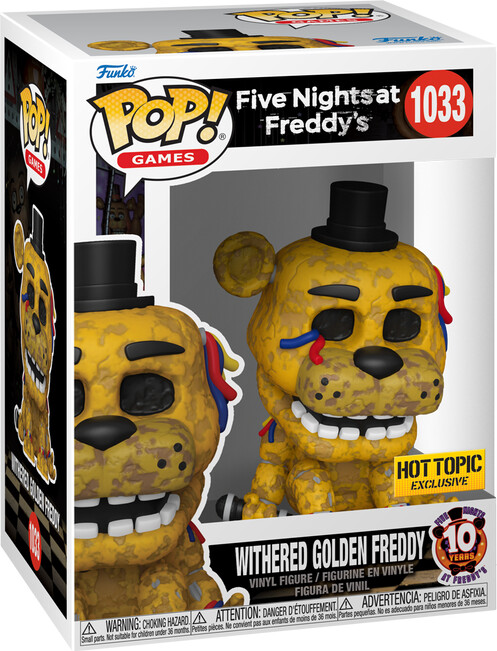 Funko Pop - Fnaf Withered Golden Freddy