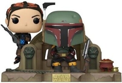 Funko Pop Star Wars Mandalorian - Boba Fett And Fennec On Throne