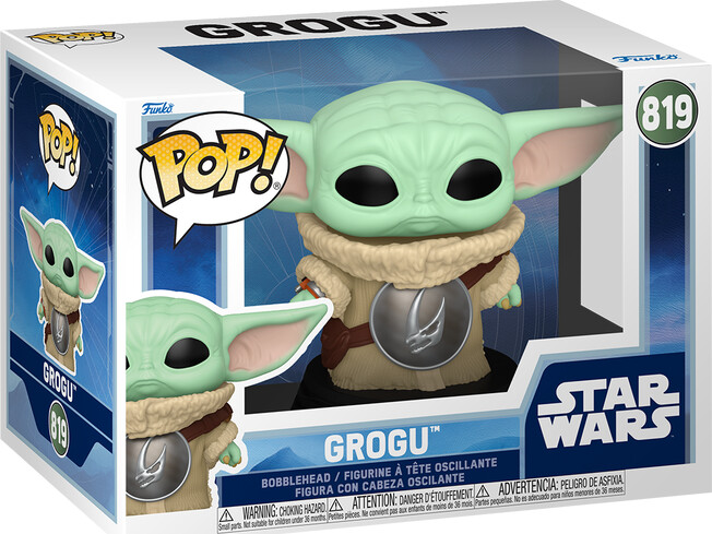 Funko Pop - Star Wars The Mandalorian Grogu - Grogu With Mudhorn Chest
