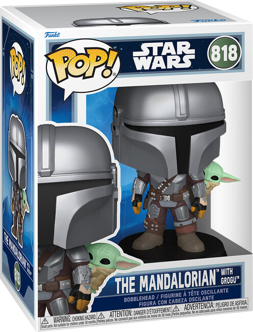 Funko Pop - Star Wars The Mandalorian Grogu - The Mandalorian With Grogu On