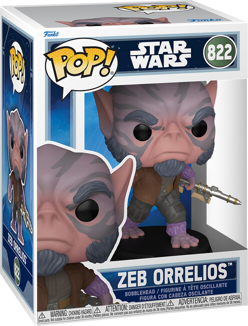 Funko Pop - Star Wars The Mandalorian Grogu - Zeb Orrelios With Bo-Rifle