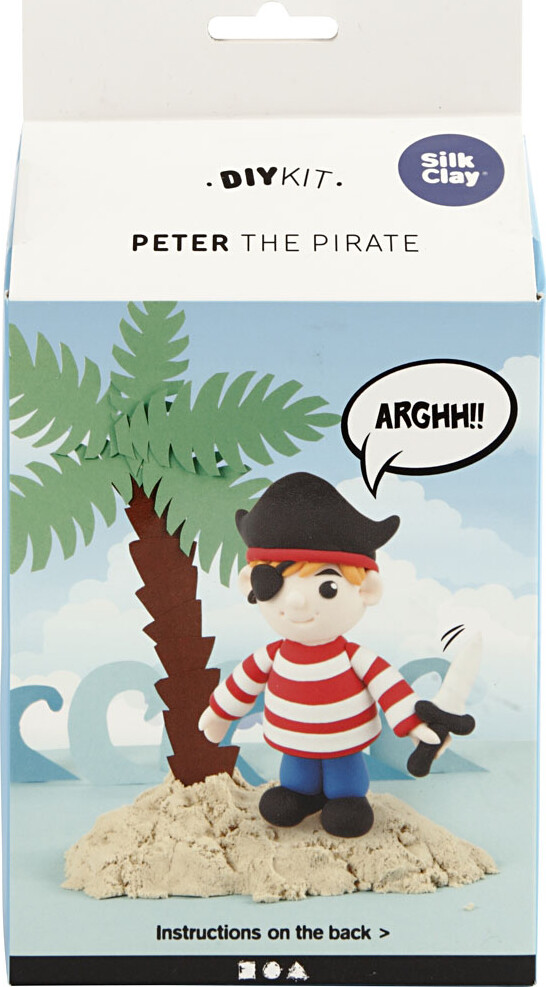 Silk Clay - Funny Friends - Diy Kit - Piraten Peter
