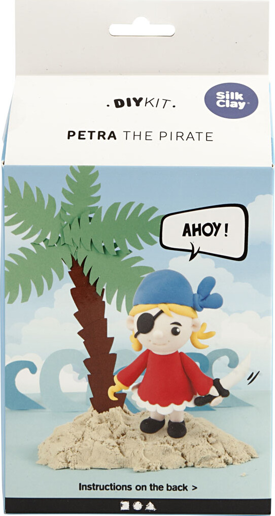 Silk Clay - Funny Friends - Diy Kit - Petra The Pirate