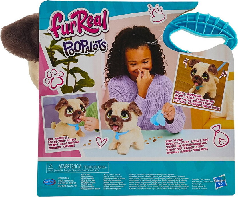 Furreal - Poop-A-Lots Pug - Interaktiv Hund Med Lyd - 23 Cm