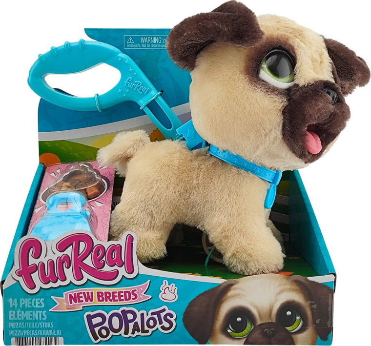 Furreal - Poop-A-Lots Pug - Interaktiv Hund Med Lyd - 23 Cm
