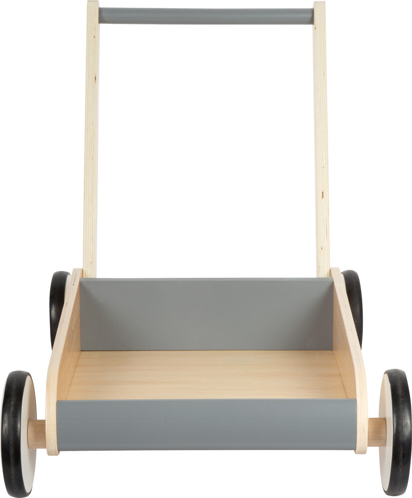 Small Foot - Gåvogn I Træ - Skifer Grå