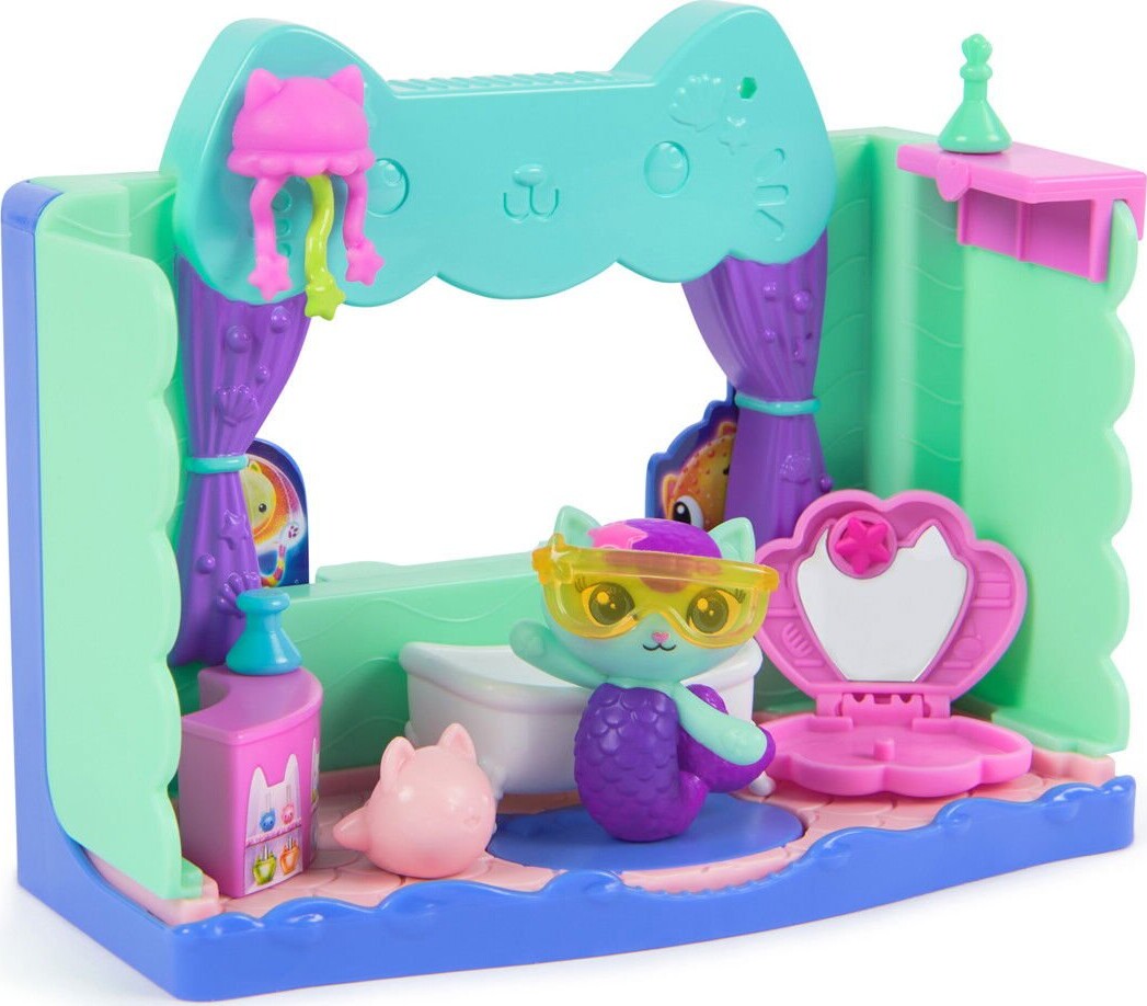 Gabby Dollhouse - The Movie - Mercat S Spa-Wesome Bathroom Playset