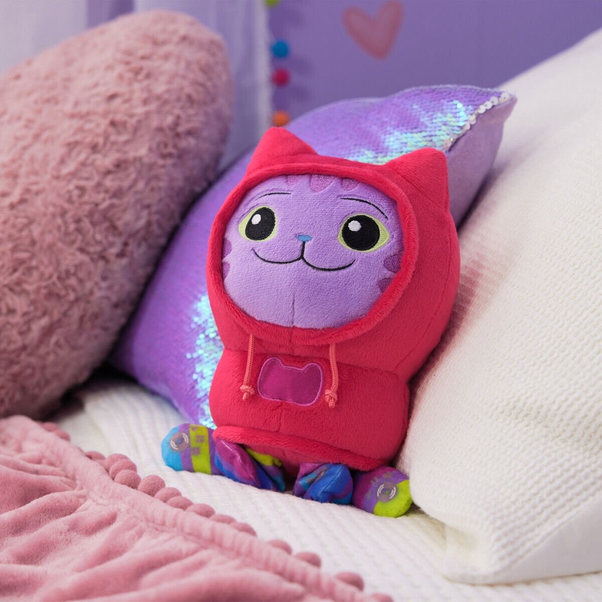 Gabby S Dollhouse - Deluxe Plysbamse Dj Catnip 25 Cm