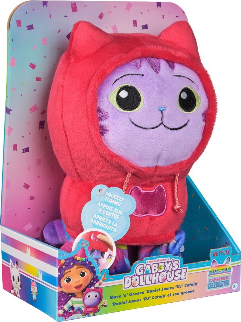 Gabby S Dollhouse - Deluxe Plysbamse Dj Catnip 25 Cm