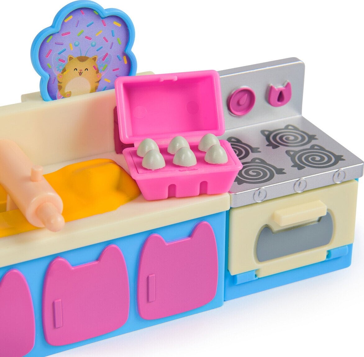 Gabby S Dollhouse Fairy Furniture Set - Cakey Cat S Fairy Kitchen Set