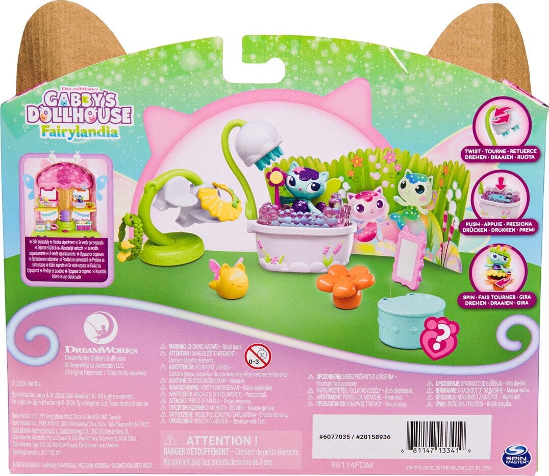 Gabby S Dollhouse Fairy Furniture Set - Mercat Sfairy Bathroom Set