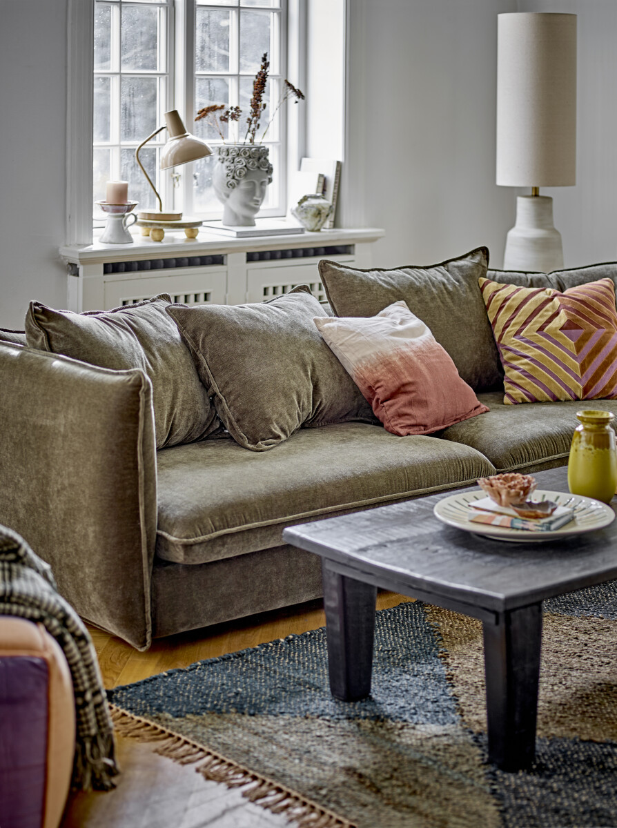 Bloomingville - Gail Pude - Brun - Hør - 45X45 Cm