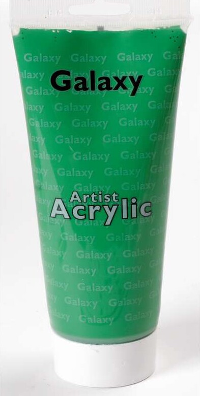 Vandbaseret Akrylmaling - 200 Ml - Cadmium Grøn - Galaxy Acrylic