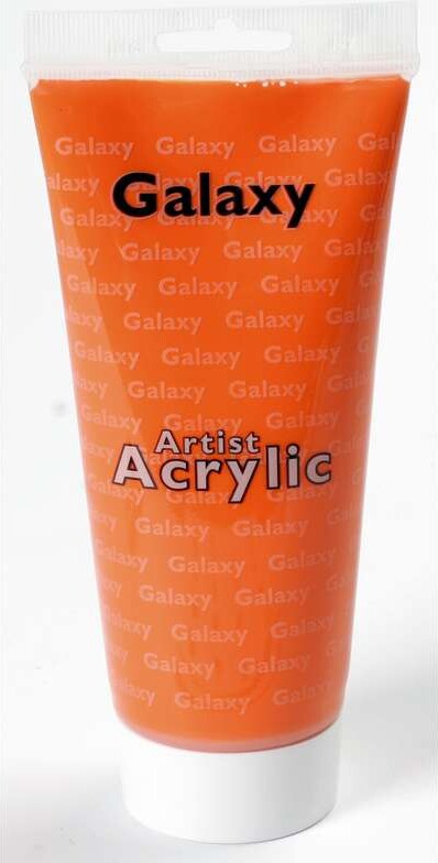 Vandbaseret Akrylmaling - 200 Ml - Cadmium Orange - Galaxy Acrylic