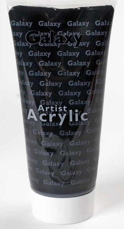 Vandbaseret Akrylmaling - 200 Ml - Mars Sort - Galaxy Acrylic