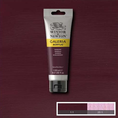 Winsor Newton - Galeria Akrylmaling - Burgundy 120 Ml