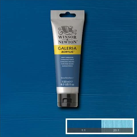 Winsor Newton Akrylmaling - Galeria - Dyb Turkis 120 Ml