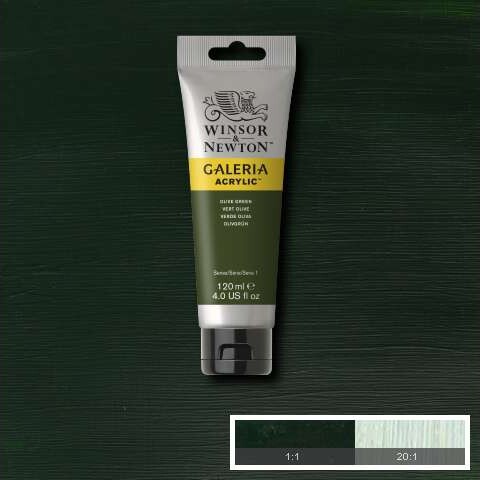 Winsor Newton - Galeria Akrylmaling - Olive Green 120 Ml