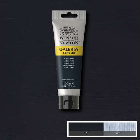 Winsor Newton - Galeria Akrylmaling - Paynes Grey 120 Ml