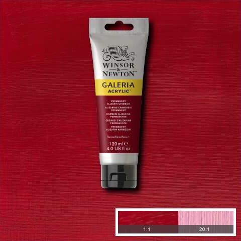 Winsor Newton - Galeria Akrylmaling - Permanent Alizarin Crimson 120 Ml