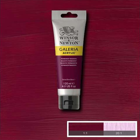 Winsor Newton - Galeria Akrylmaling - Magenta 120 Ml