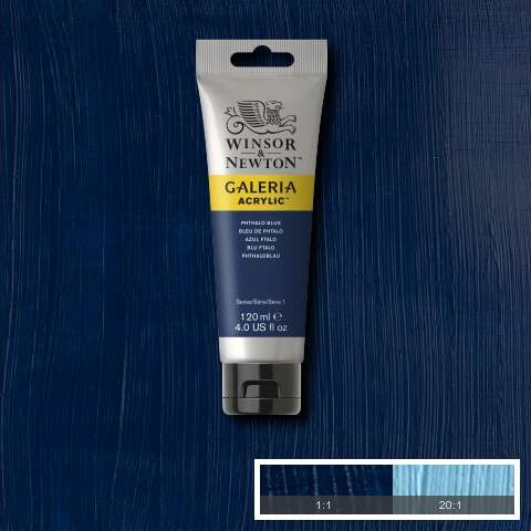 Winsor Newton Akrylmaling - Galeria - Mørkeblå 120 Ml
